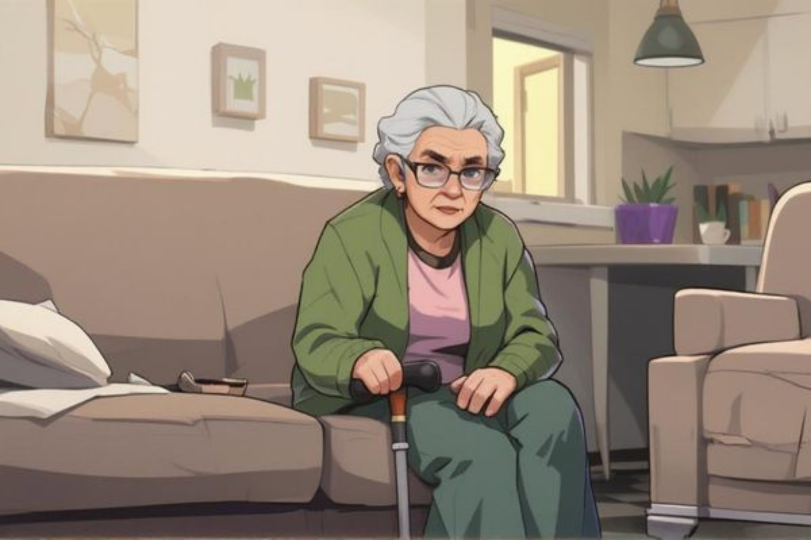 elderly woman